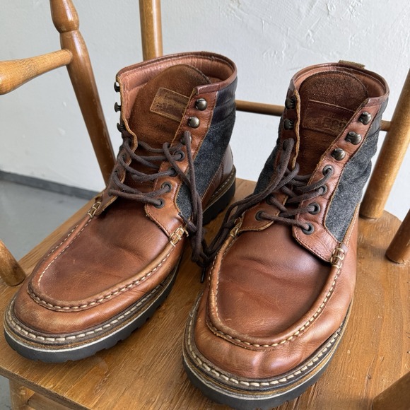 Wolverine 1883 Boots Mens Size12 UK11 EU24 Gray Wool Brown Leather W00773 Chukka - Picture 14 of 14